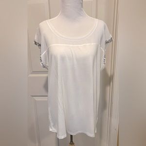 Express Short Sleeve Jeweled shirt